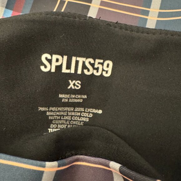 SPLITS59 Agathe Jacinthe Plaid Legging + Techflex Bra Matching Set / XS - Picture 10 of 14